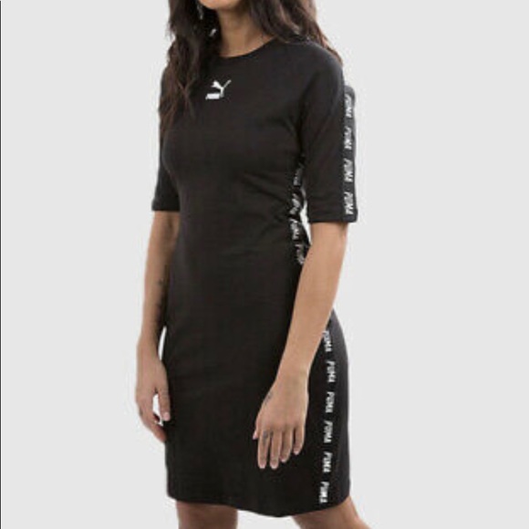 Puma Dresses & Skirts - Puma Tape Dress Black and White XL NWT